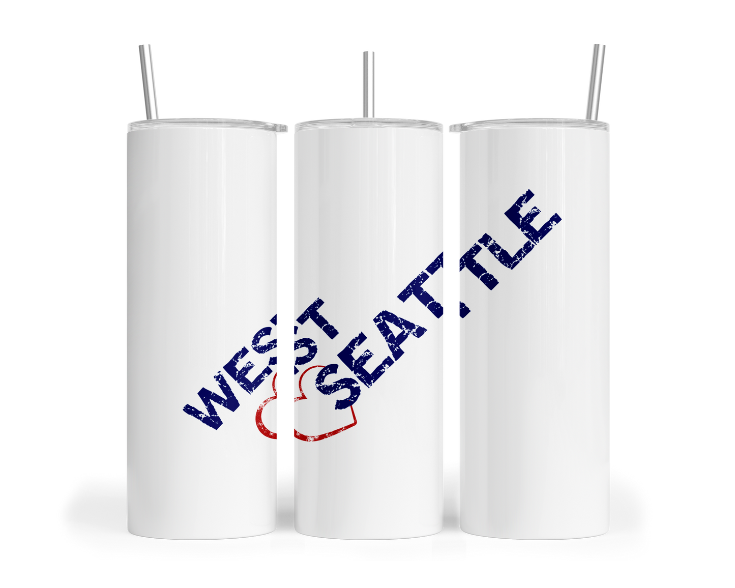 West Seattle + Alki Beach Tumblers ~ 20 oz ~ Hot or Cold!