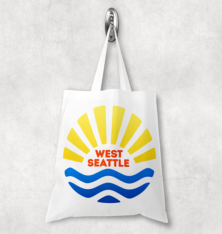 West Seattle + Alki Beach Totes ~ Canvas Shopping Tote Bags