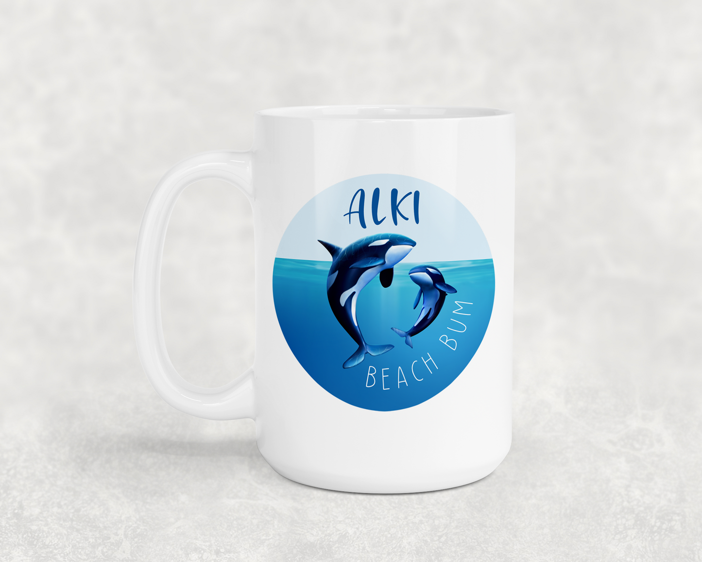 West Seattle + Alki Beach 15 oz Large Mugs ~ Sip Your Coffee in Style