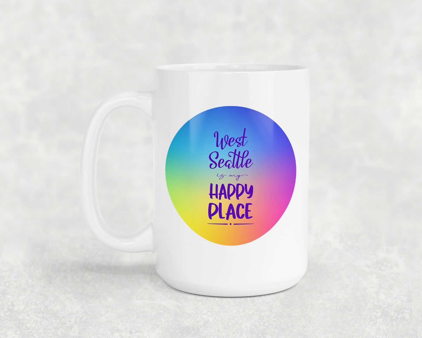 West Seattle + Alki Beach 15 oz Large Mugs ~ Sip Your Coffee in Style