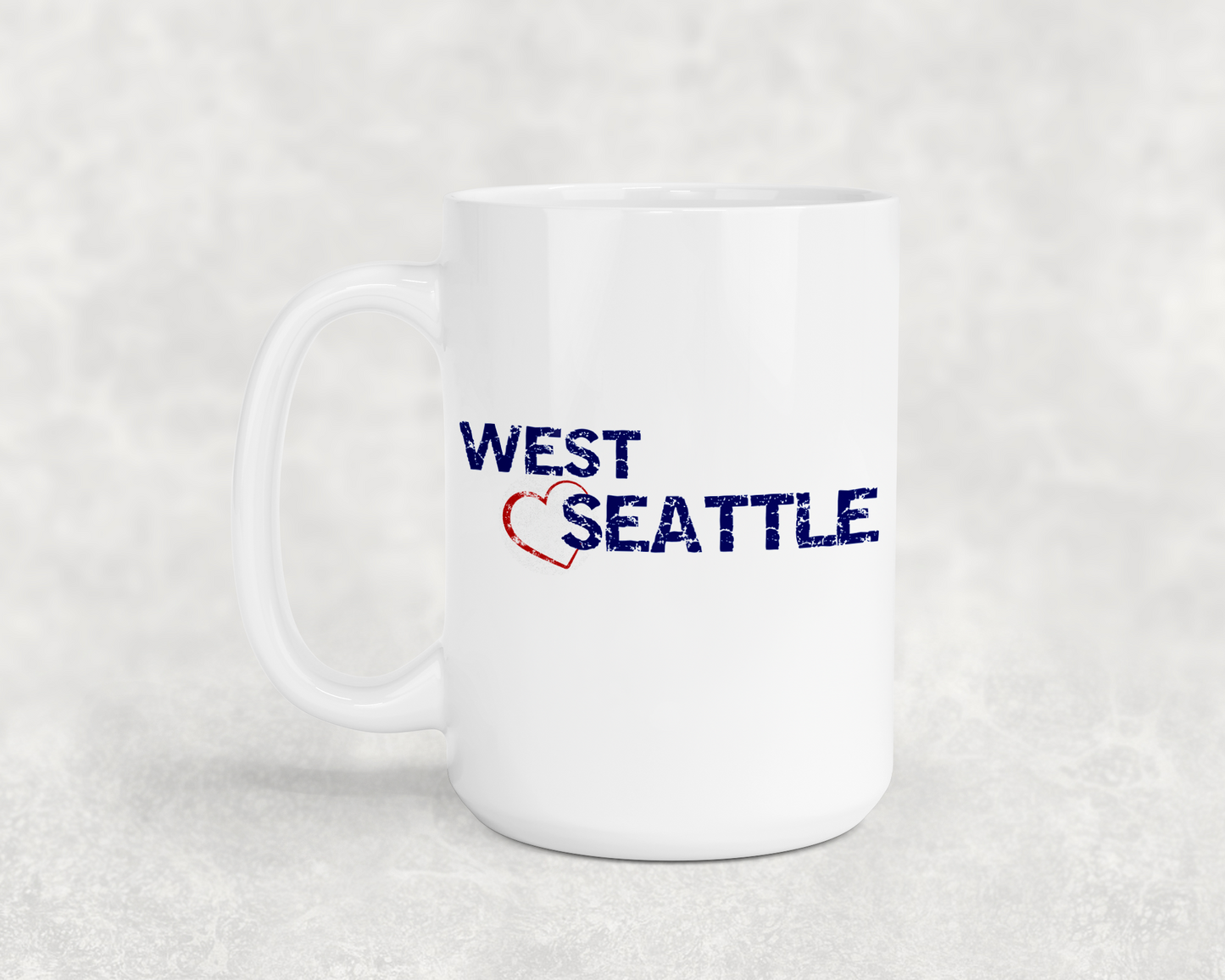 West Seattle + Alki Beach 15 oz Large Mugs ~ Sip Your Coffee in Style