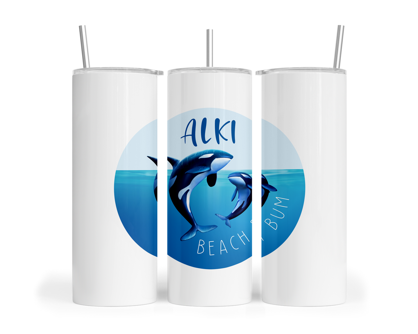 West Seattle + Alki Beach Tumblers ~ 20 oz ~ Hot or Cold!