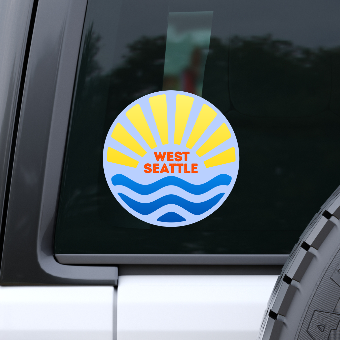 West Seattle + Alki Beach Decals and Stickers ~ UV Weatherproof!