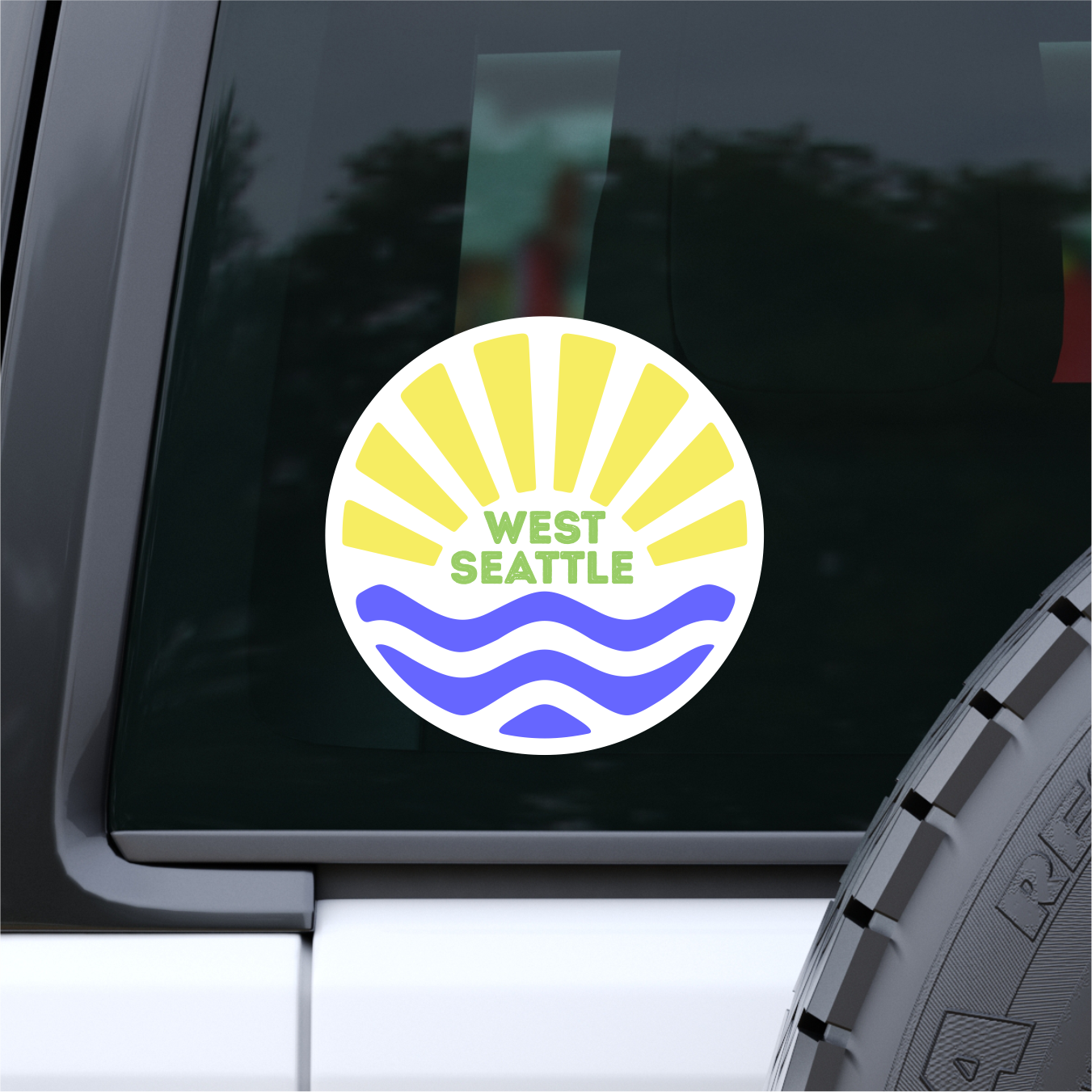 West Seattle + Alki Beach Decals and Stickers ~ UV Weatherproof!