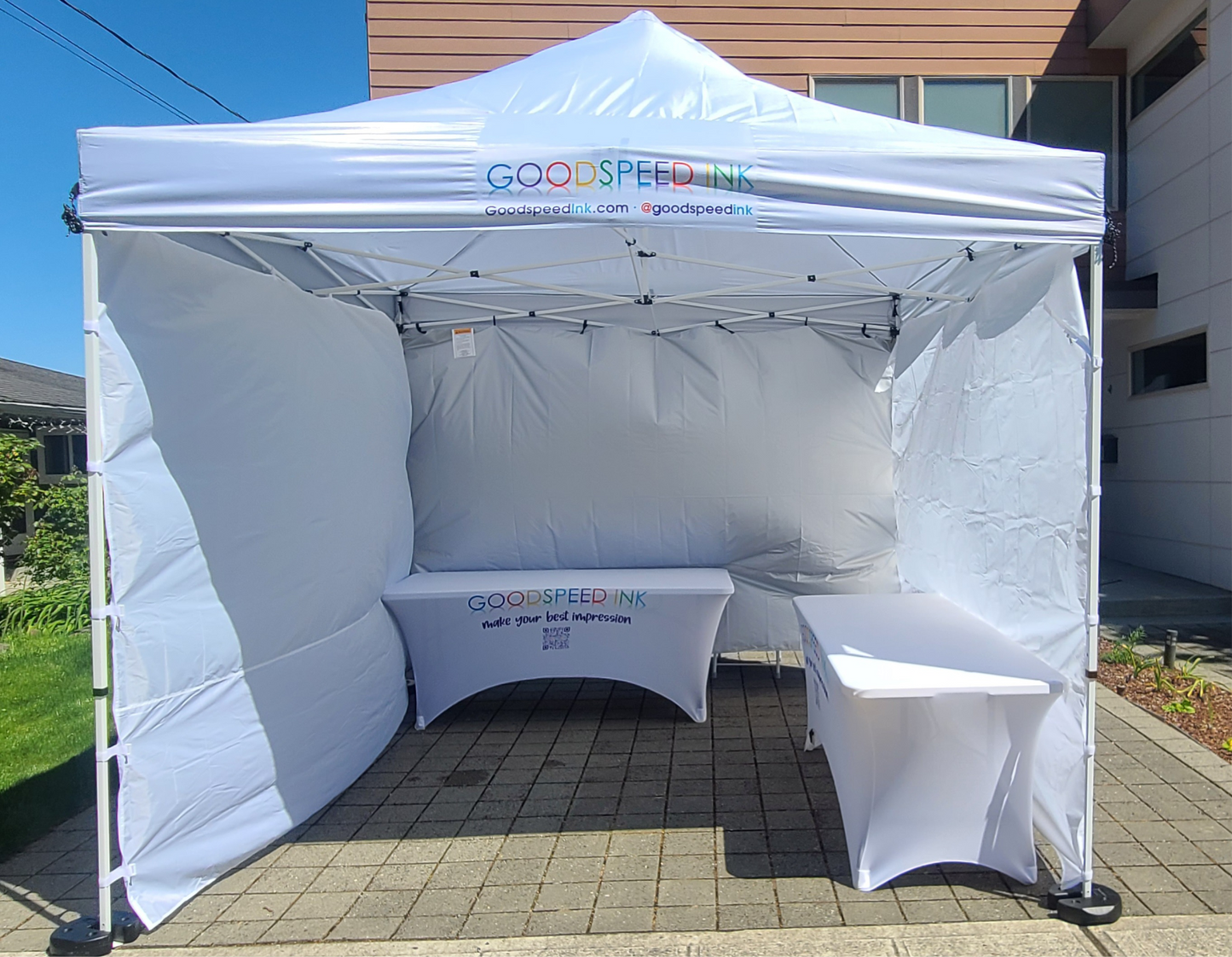 Custom Logo Event Canopy ~ Fits on 10x10 Straight Leg Canopy Tents for Events & Tradeshows