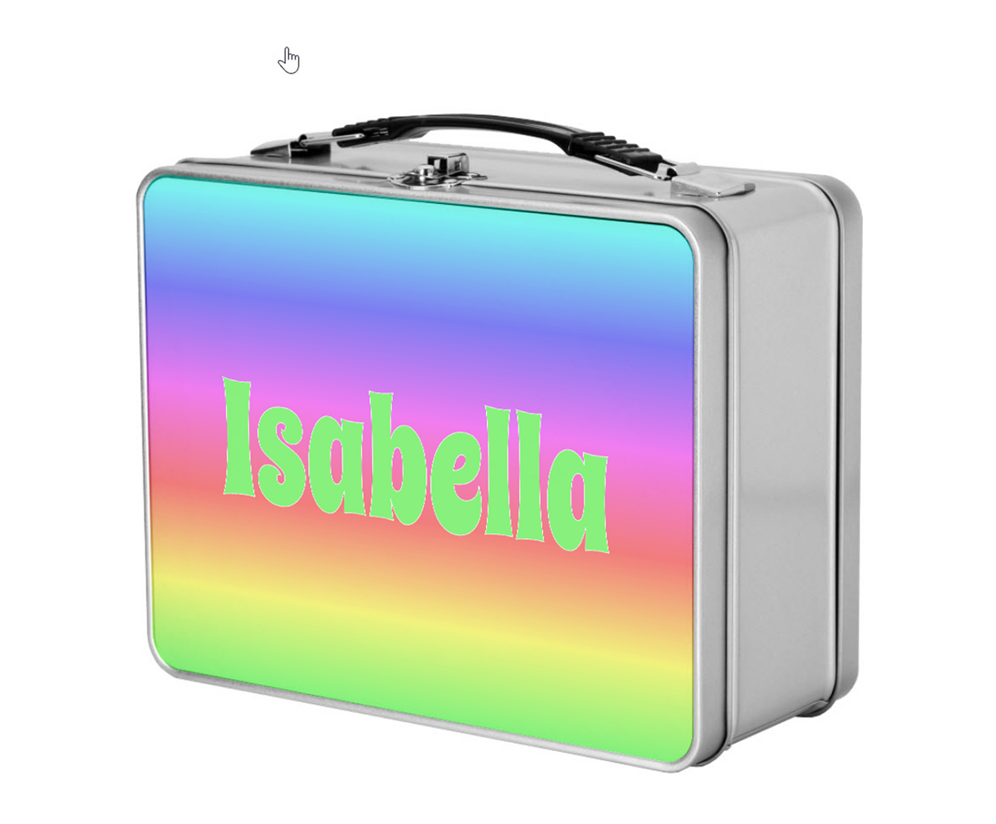 Custom Name Kids Metal Lunchbox + Treasure Box