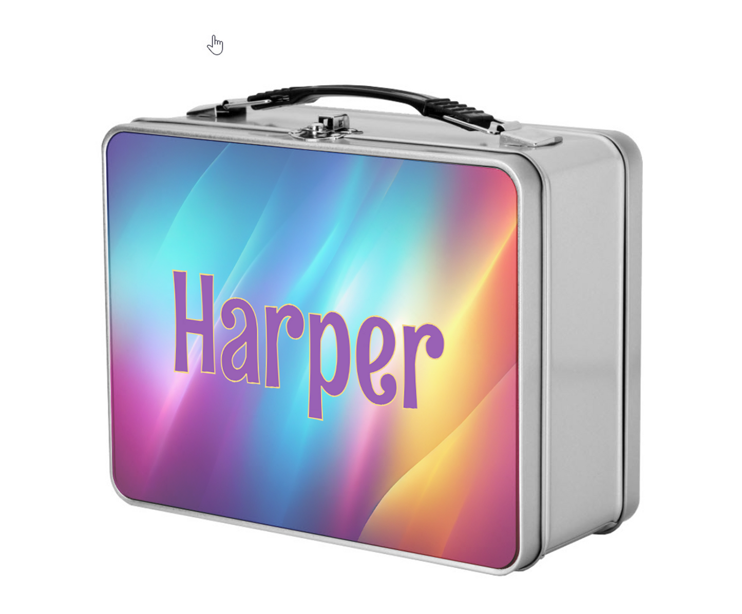 Custom Name Kids Metal Lunchbox + Treasure Box