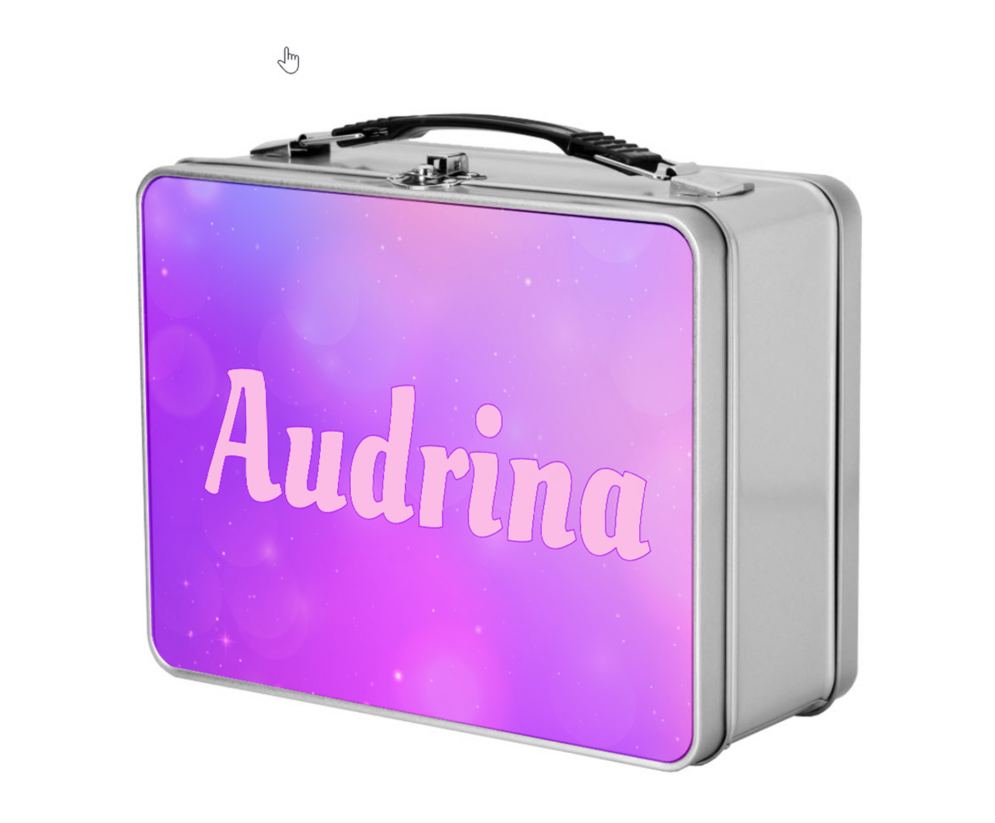 Custom Name Kids Metal Lunchbox + Treasure Box