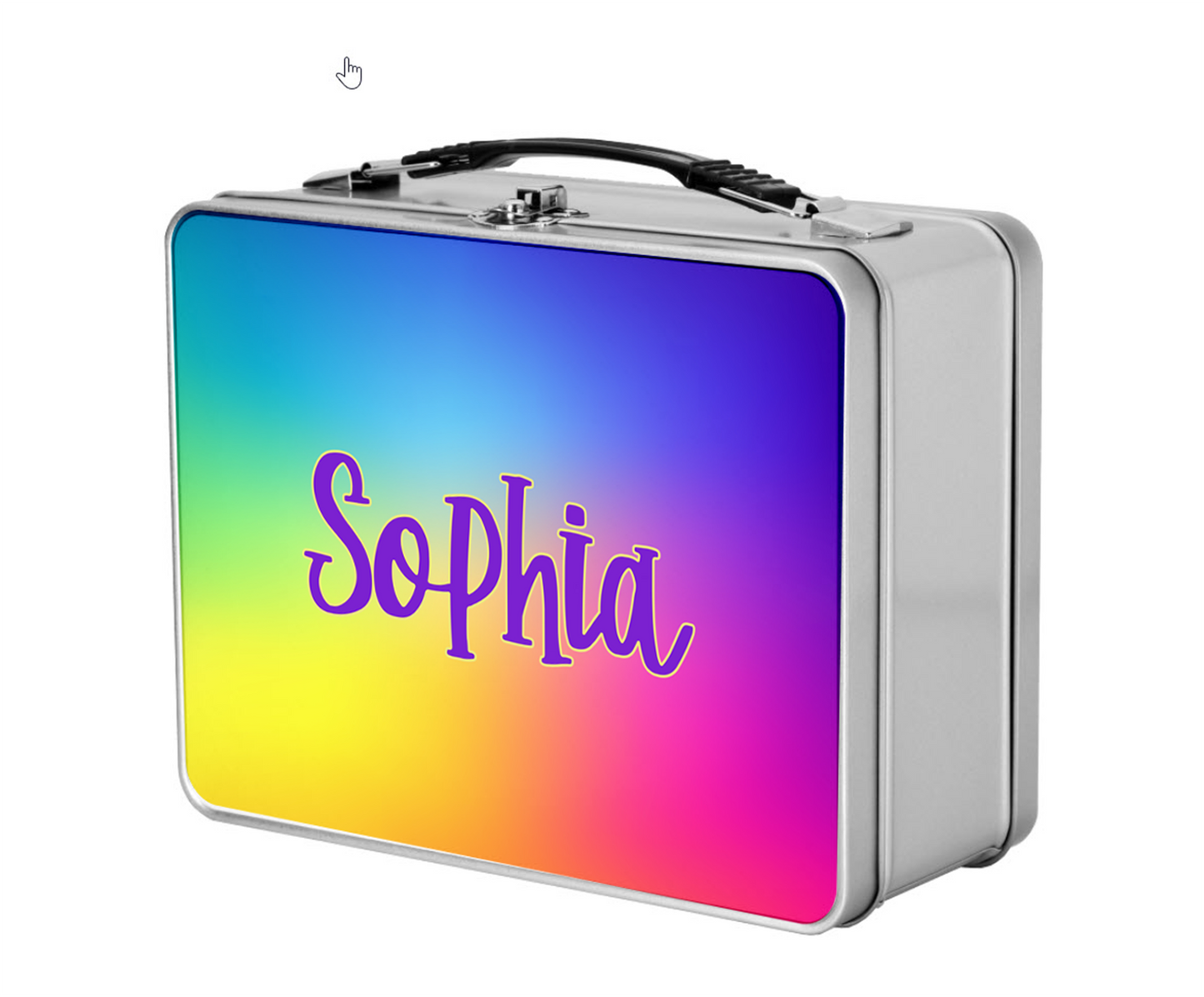 Custom Name Kids Metal Lunchbox + Treasure Box