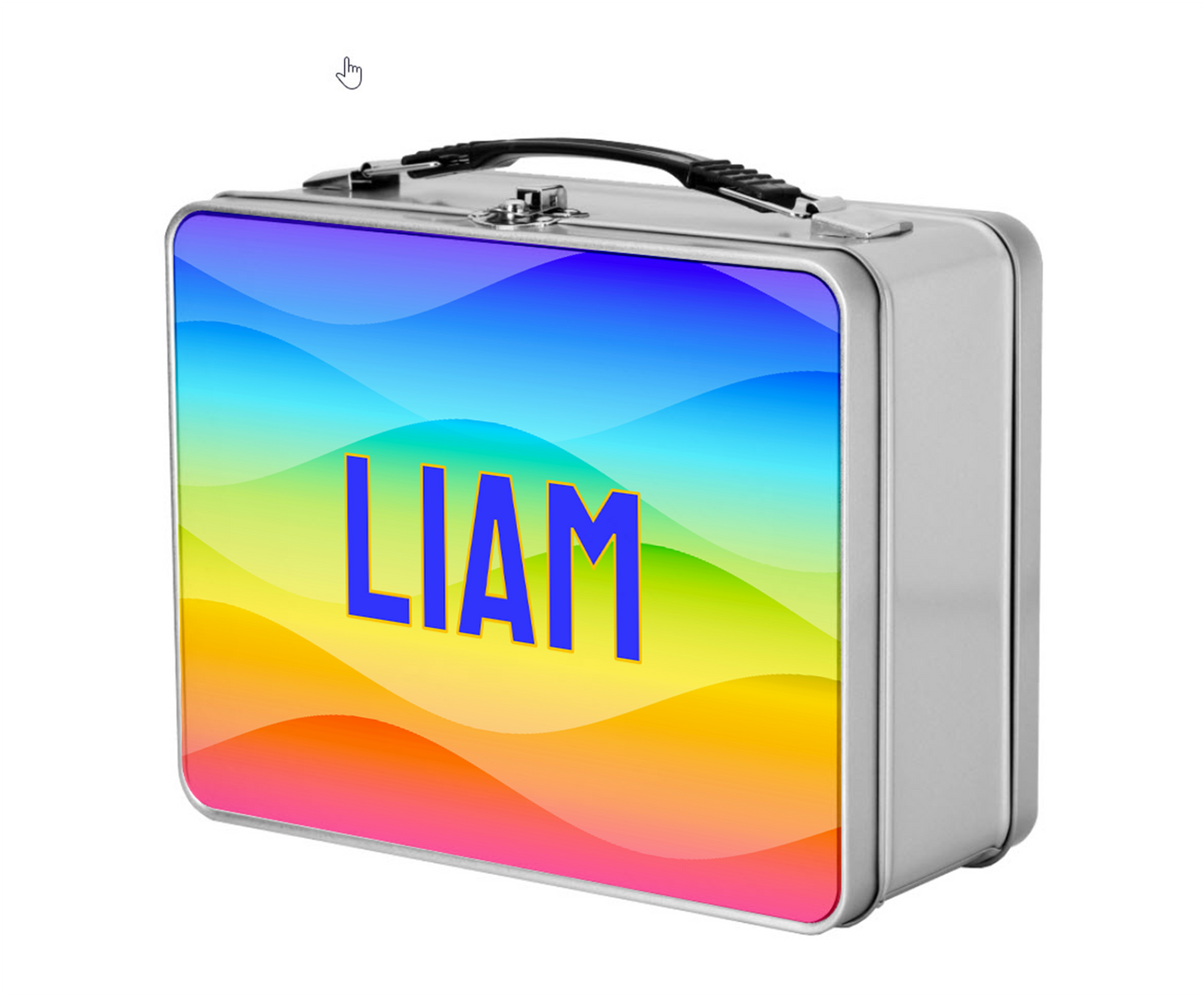 Custom Name Kids Metal Lunchbox + Treasure Box