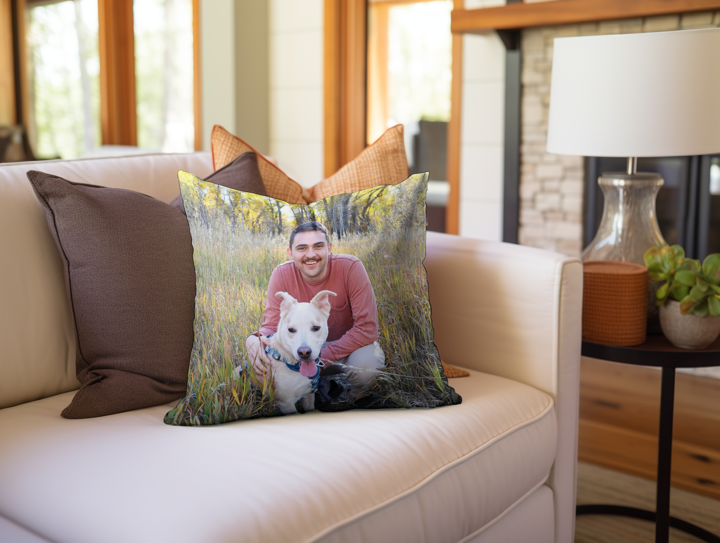 Custom Photo Special Memory Pillows ~ Full Color Throw Pillow Covers for 16" or 18" Pillows