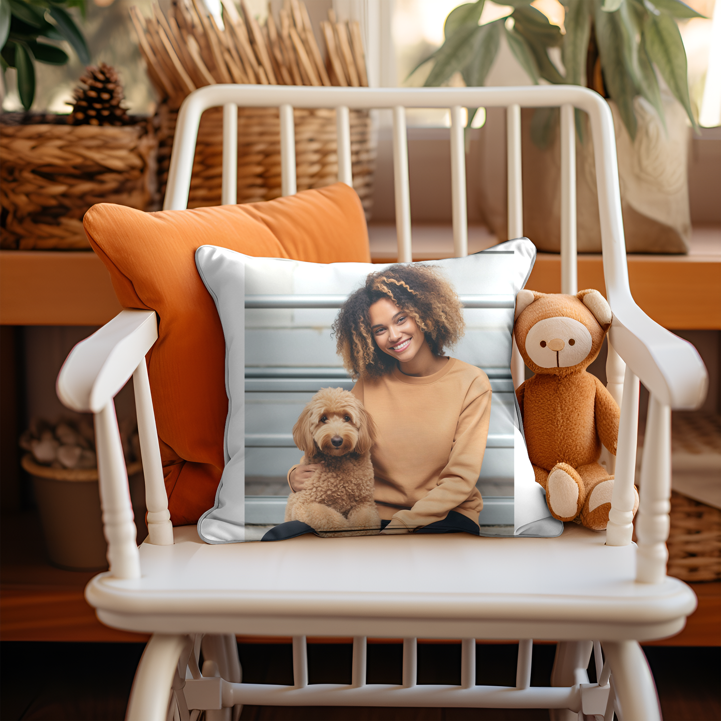 Custom Photo Special Memory Pillows ~ Full Color Throw Pillow Covers for 16" or 18" Pillows