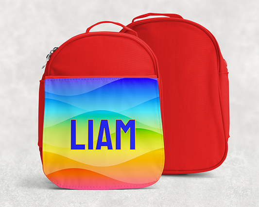 Custom Name Kids Treasure Bag + Lunch Box ~ Soft-sided & Cheery