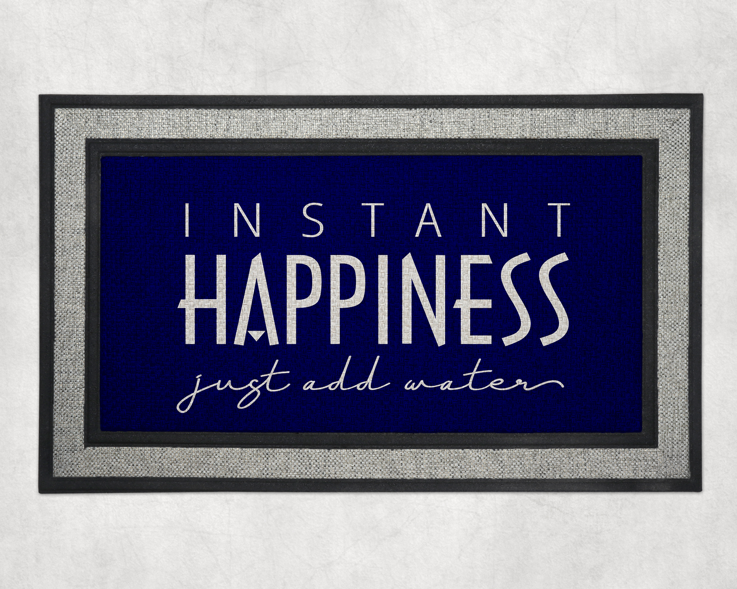 Happy Vibes + Instant Happiness Door Mats