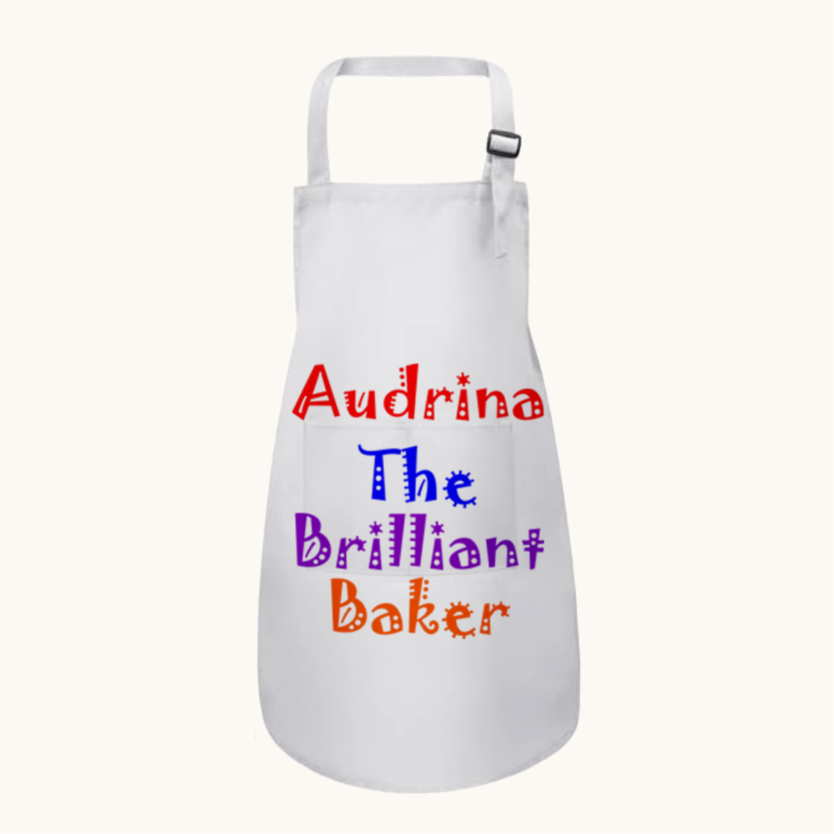 Custom Name Kids Aprons ~ Brilliant Baker + Amazing Artist