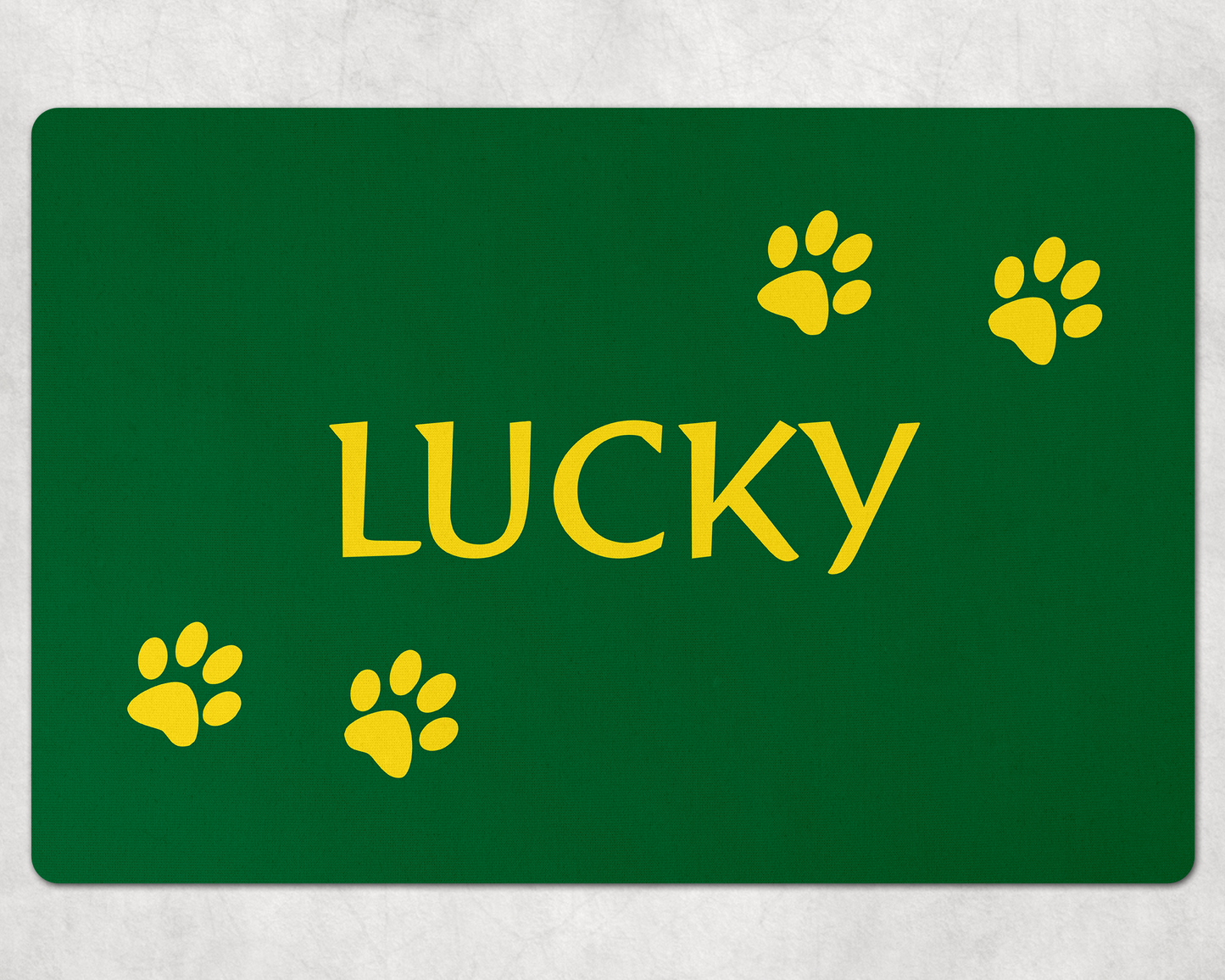 Custom Dog Mats ~ Colorful Pet Mats with Your Dog's Name