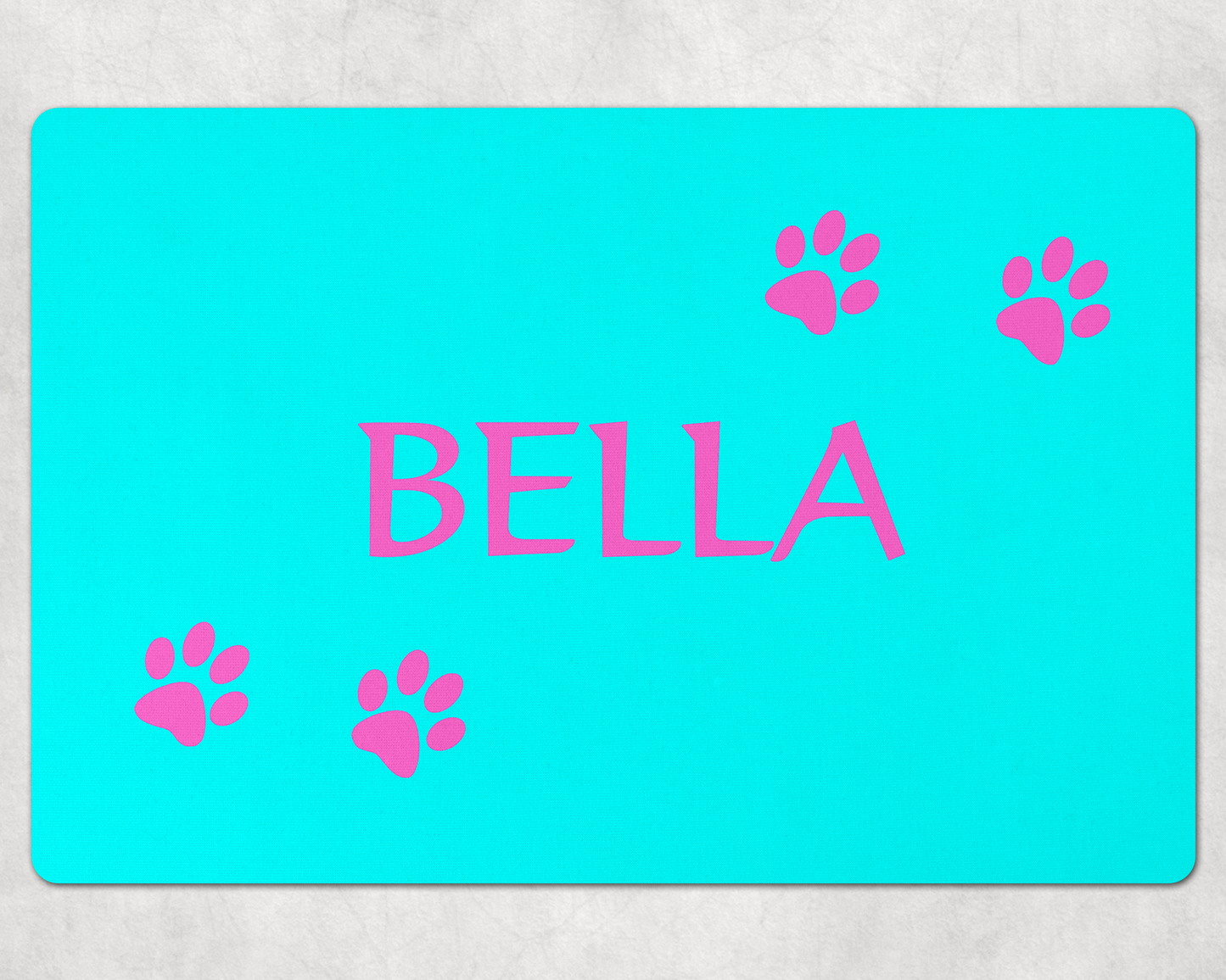 Custom Dog Mats ~ Colorful Pet Mats with Your Dog's Name