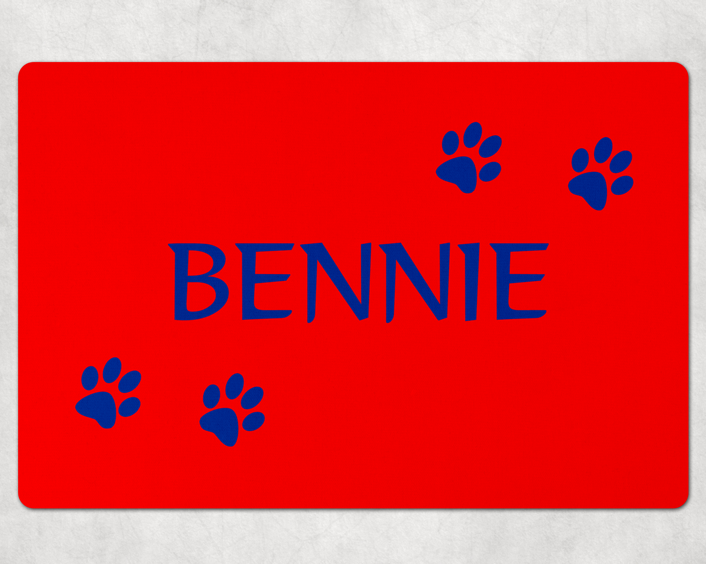 Custom Dog Mats ~ Colorful Pet Mats with Your Dog's Name