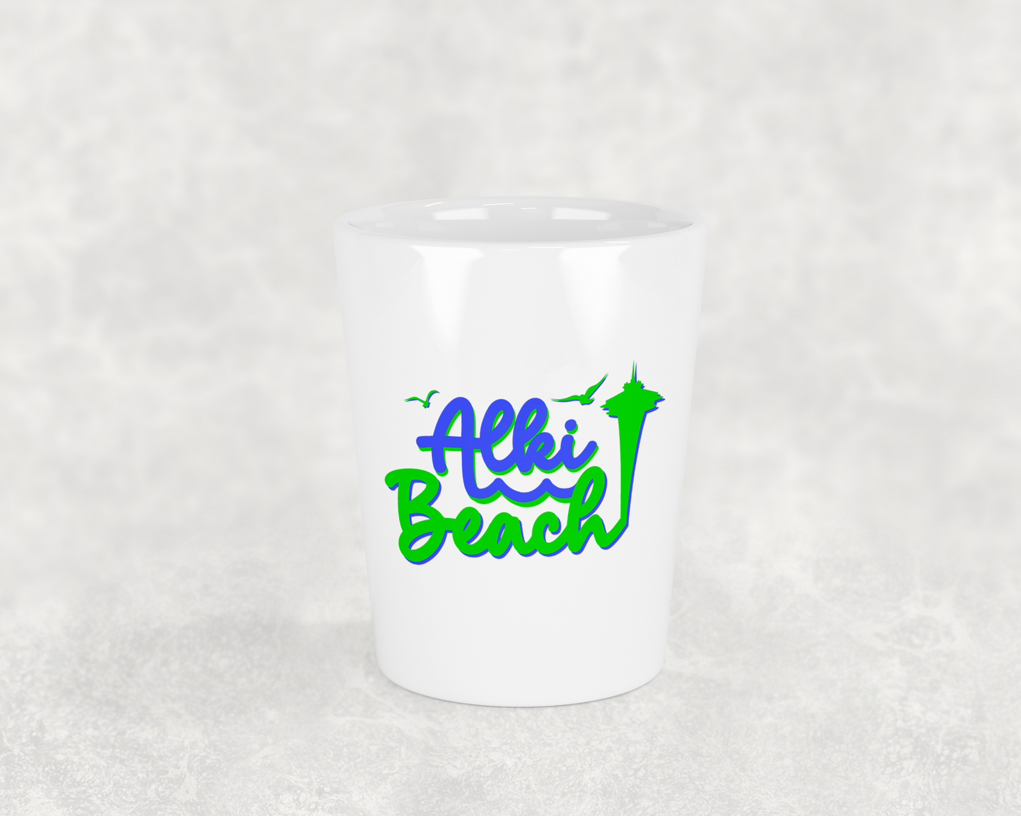 West Seattle + Alki Beach Shot Glasses