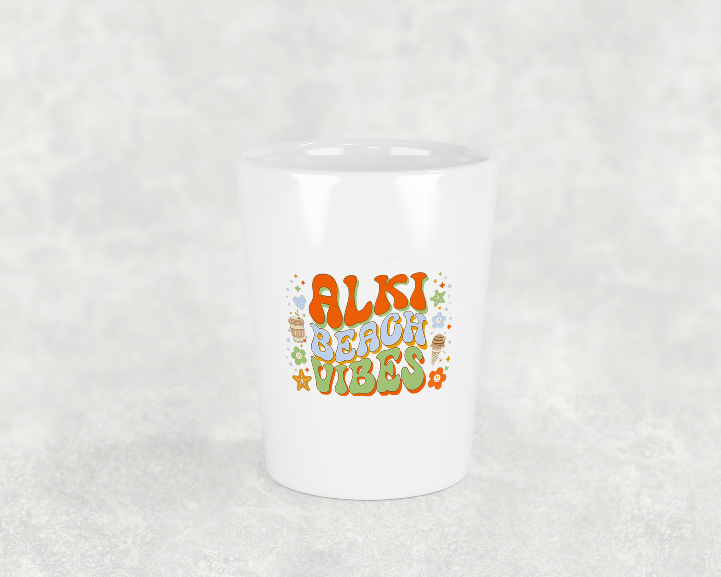 West Seattle + Alki Beach Shot Glasses