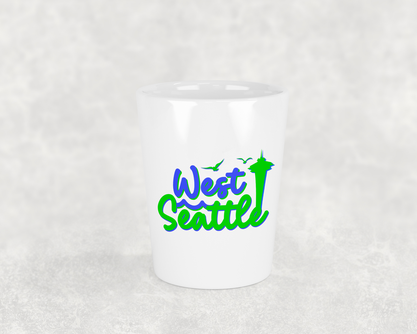 West Seattle + Alki Beach Shot Glasses