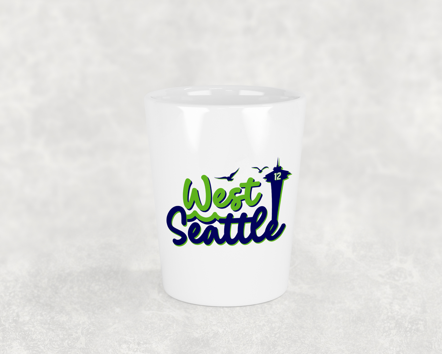 West Seattle + Alki Beach Shot Glasses