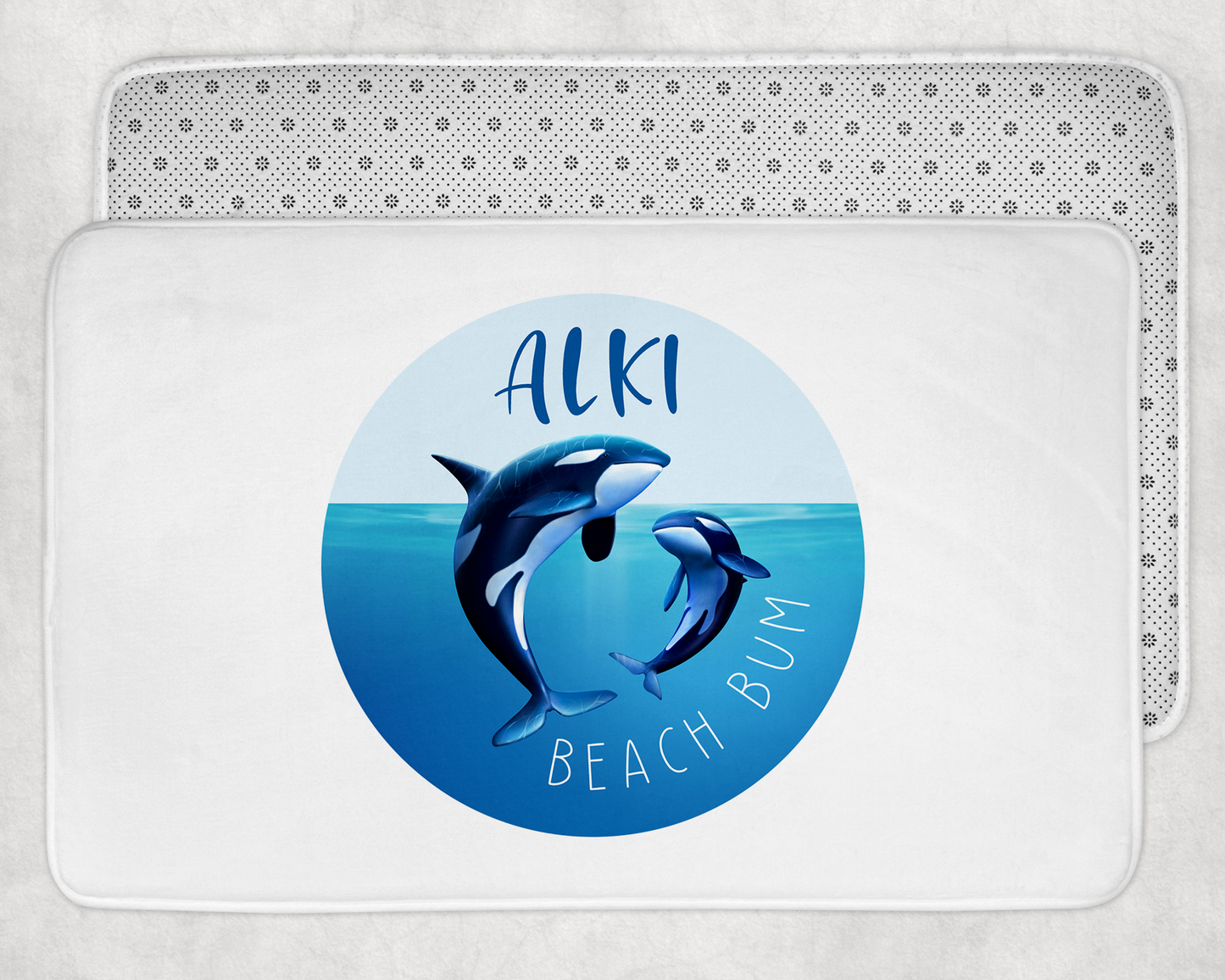 West Seattle + Alki Beach Bath + Kitchen Mats ~ Colorful & Soft