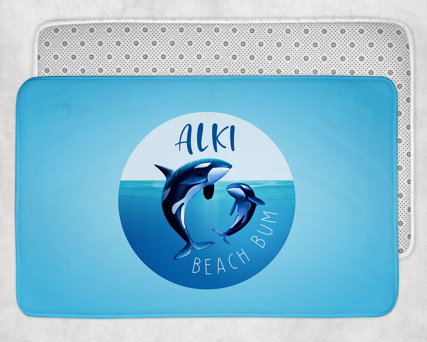 West Seattle + Alki Beach Bath + Kitchen Mats ~ Colorful & Soft