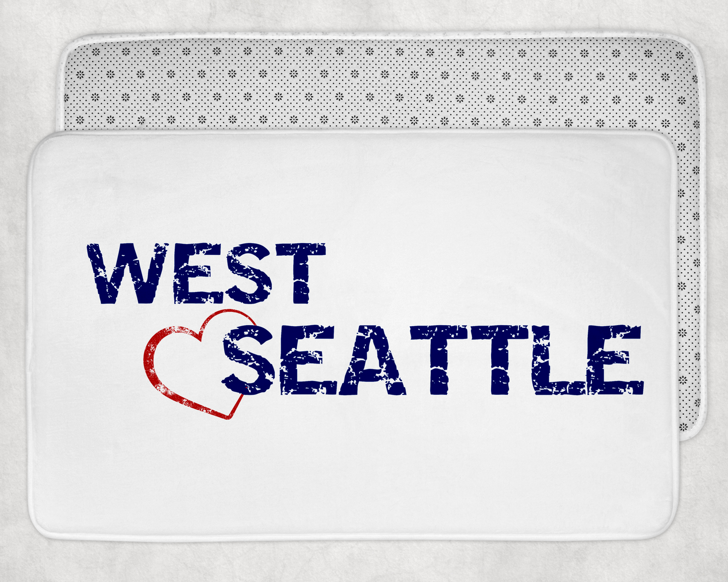 West Seattle + Alki Beach Bath + Kitchen Mats ~ Colorful & Soft