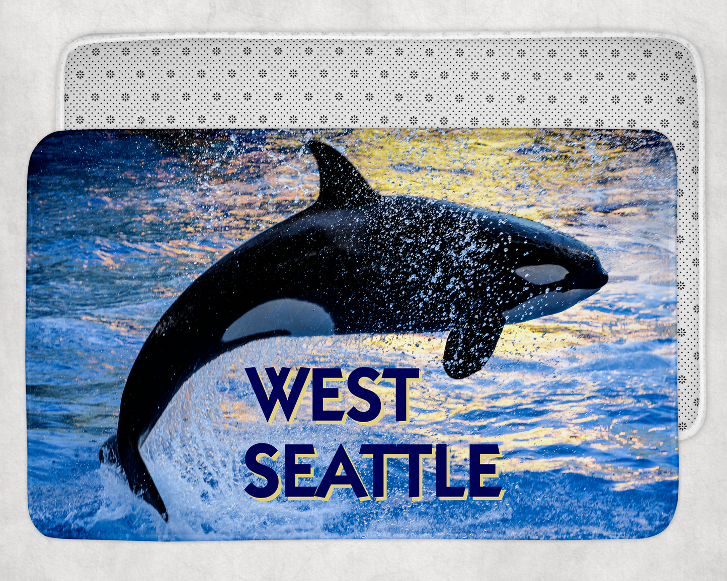 West Seattle + Alki Beach Bath + Kitchen Mats ~ Colorful & Soft