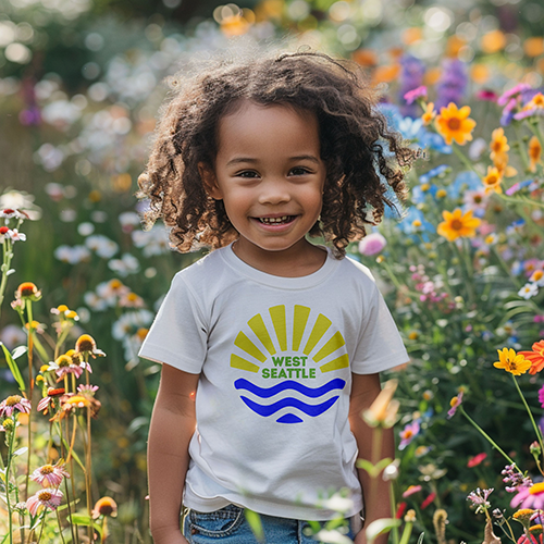 West Seattle + Alki Beach T-shirts for Toddlers, Kids & Teens!