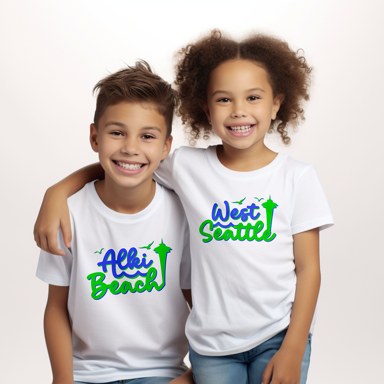 West Seattle + Alki Beach T-shirts for Toddlers, Kids & Teens!