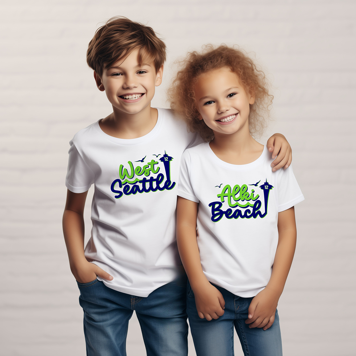 West Seattle + Alki Beach T-shirts for Toddlers, Kids & Teens!