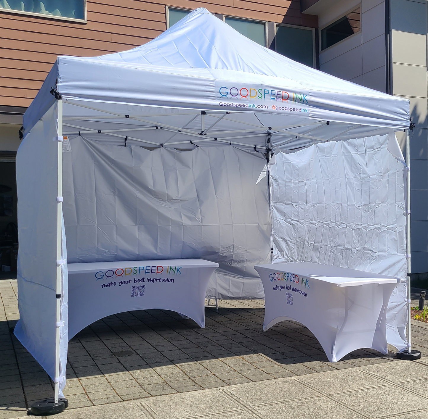 Custom Logo Event Canopy ~ Fits on 10x10 Straight Leg Canopy Tents for Events & Tradeshows